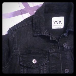 Distressed ZARA denim jacket